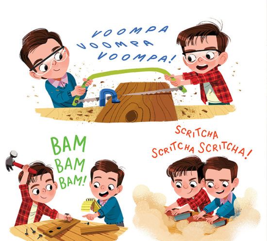 Builder Brothers Big Plans Kim Smith In 2020 Childrens Book Characters Picture Books Illustration Character Illustration