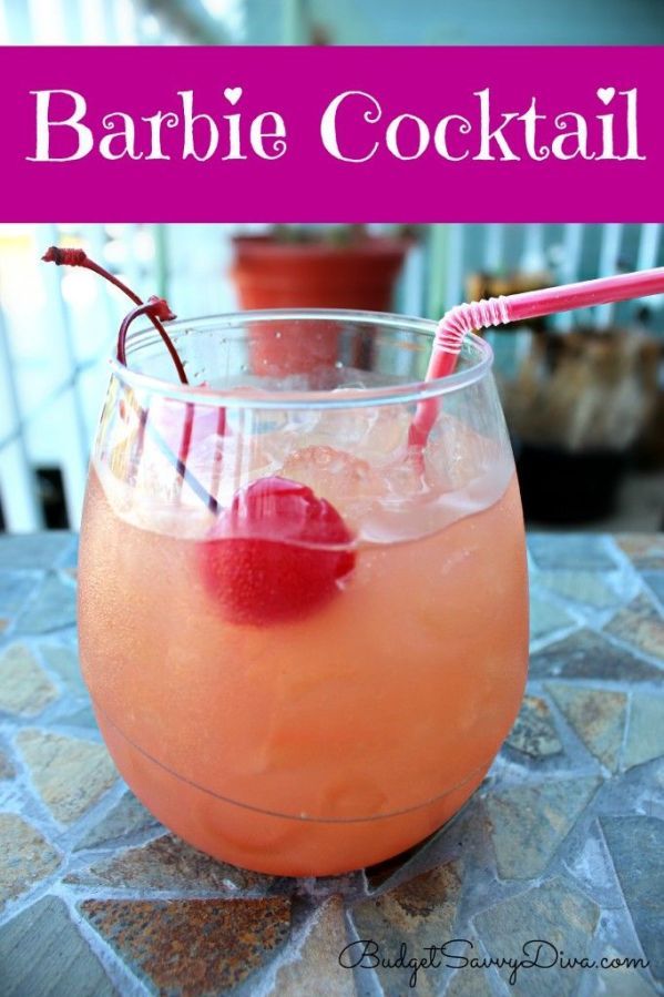 Pink Barbie Mixed Drink Pink Barbie Mixed Drink