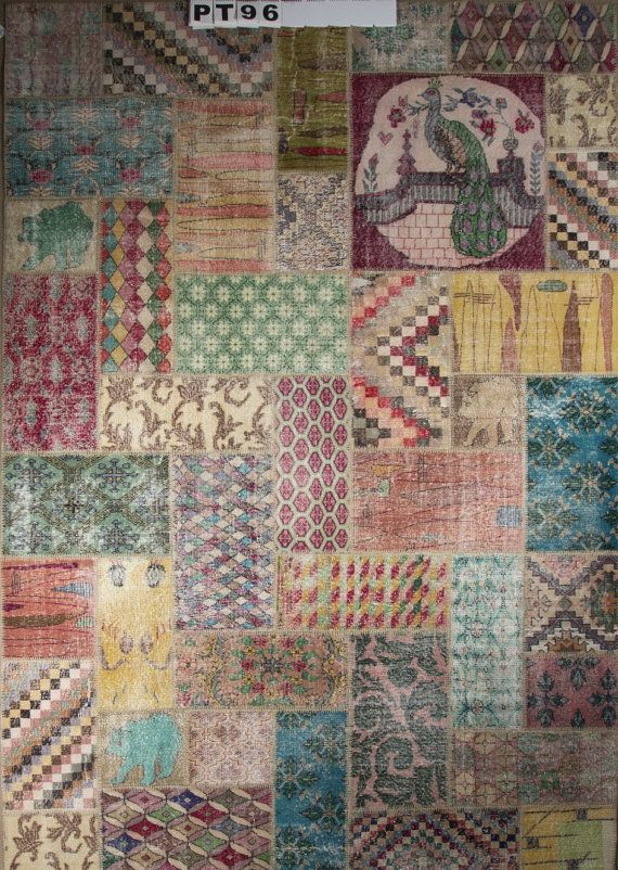 17 Best Art Deco Patchwork Vintage Rugs Images On Pinterest Unique 100 Handmade Art Deco Patchwork Turkish Vintage Rug 2 00 Usd Only 1 Available