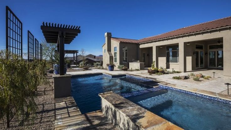 desert landscape ideas with pool