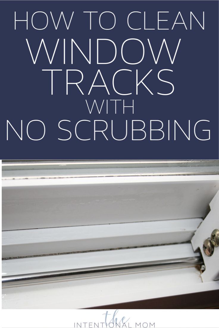 Wondering how to clean window tracks the easy way? This cleaning hack