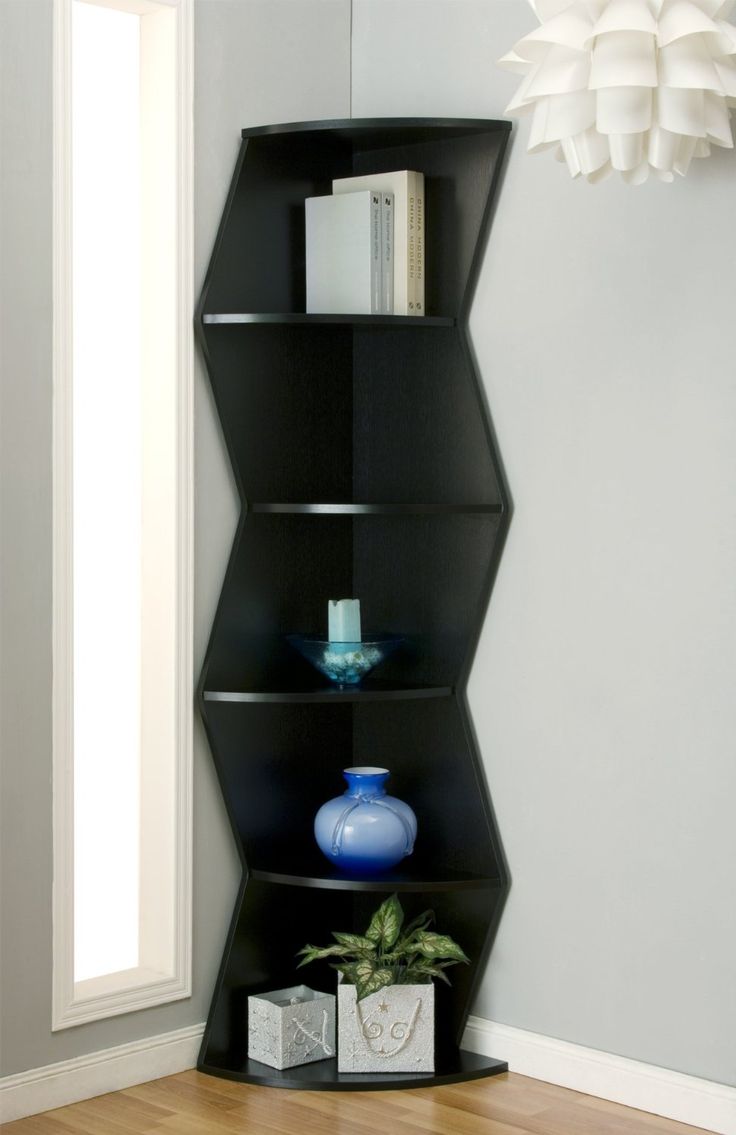 Furniture of America Enitial Lab Morris 5-Shelf Corner Display Stand/Bookcase CLICK PIC TO BUY ...