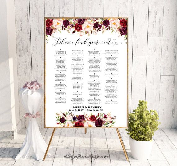 wedding seating plans templates