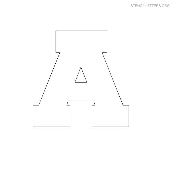 free printable block letter stencils stencil letters a block letters template free