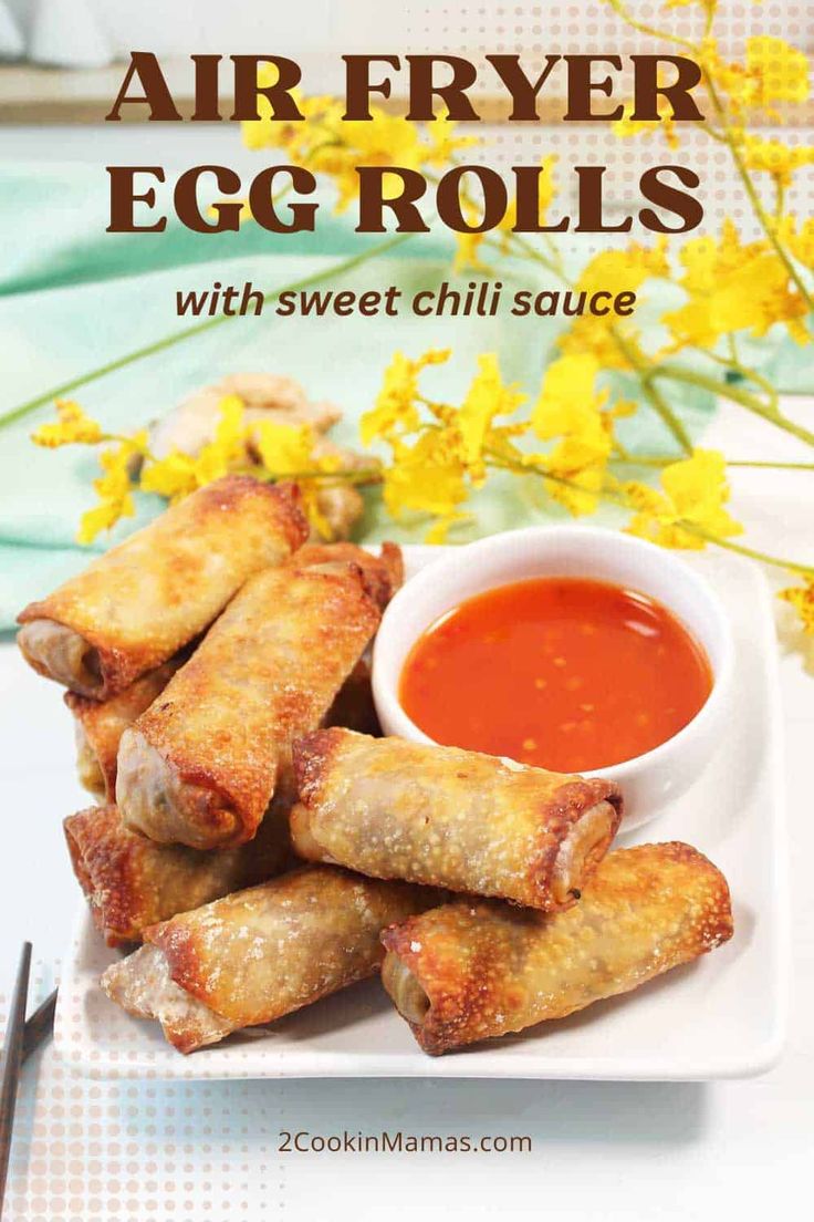 Delicious Air Fryer Vegetable Egg Rolls