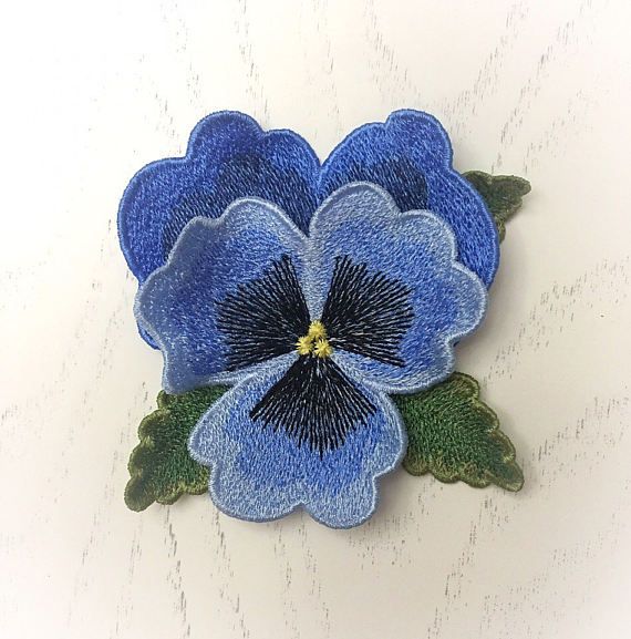 Machine Embroidery Design Pansies flower 3D machine embroidery pattern Digital Embroidery design