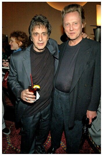 Al Pacino with another amazing and talented method actor: Christopher