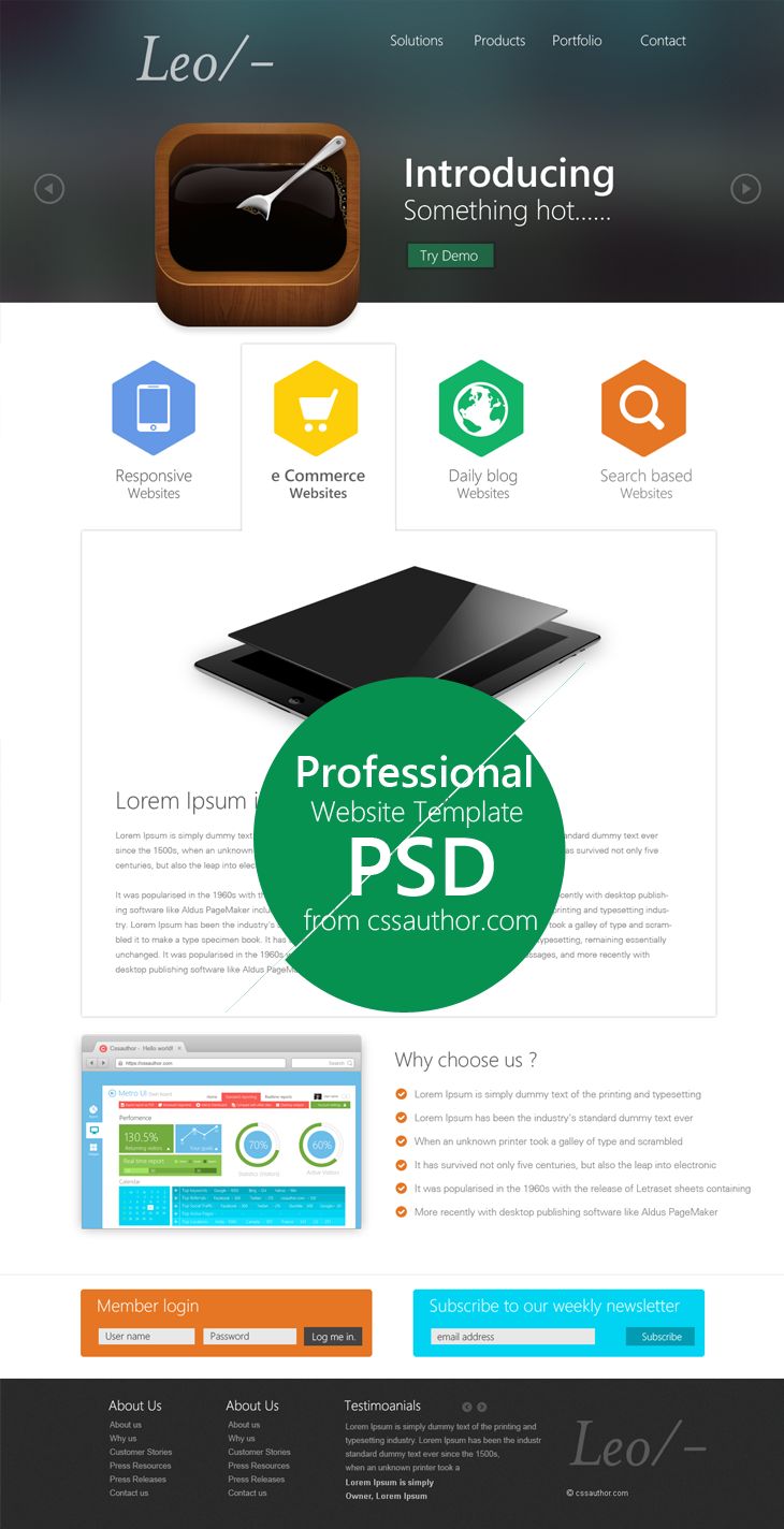 website template designs