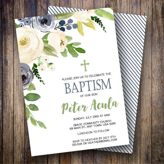 baptism invitations for boys