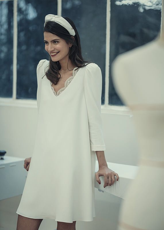 Idee Et Inspiration Robe De Mariage Tendance 2018 Image Description Laure De Sagaz Kleid Standesamt Braut Hochzeit Kleid Standesamt Brautkleid Standesamt