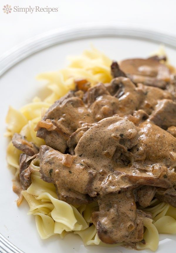 αδυνάτισμα μοσχαρίσιο stroganoff
