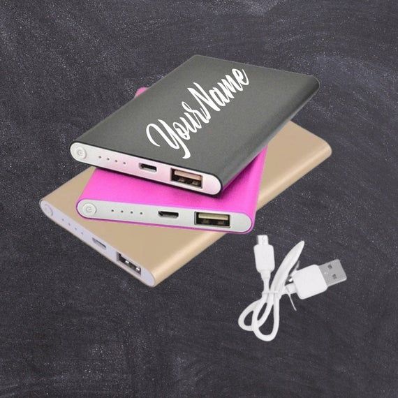 phone charger personalized usb charger custom charger Personalized power bank