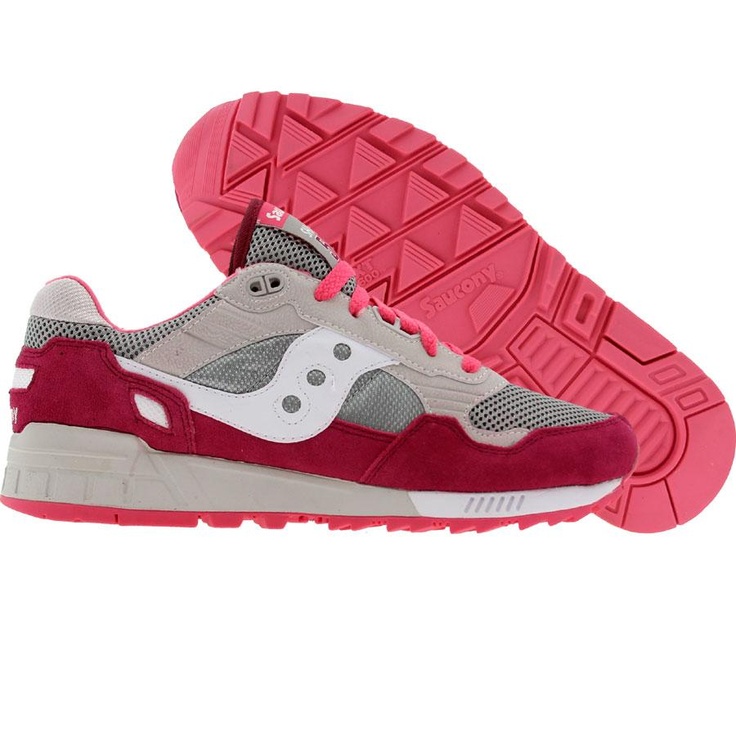 Saucony Womens Shadow 5000 (grey / red) 60033-20 - $64.99