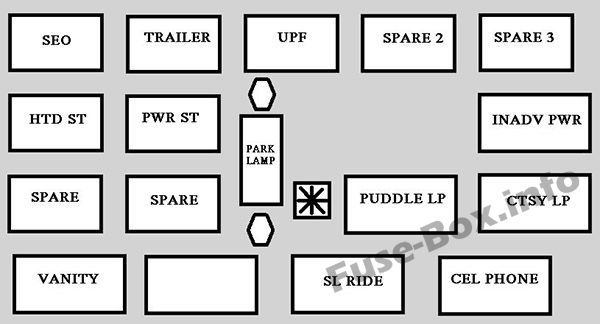 Center Instrument Panel Relay Box Chevrolet Avalanche 2001 2002 Fuse Box Windshield Washer Pump Avalanche