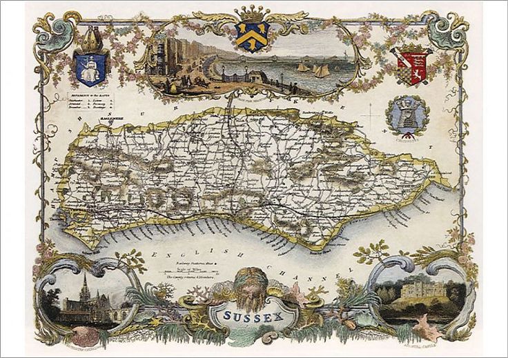 Oxfordshire 1841 Old English County Map Giclee Fine Art or Canvas Textured paper FREE DELIVERY A3 size Unframed