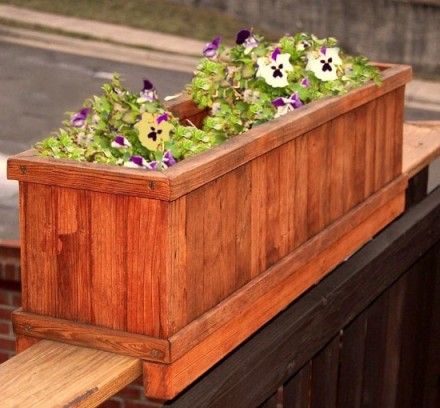 Deck Rail Planter Box But White And The Too Garden Deck Rail Planter Box But White And The Too Garden Pinterest Bo Planters