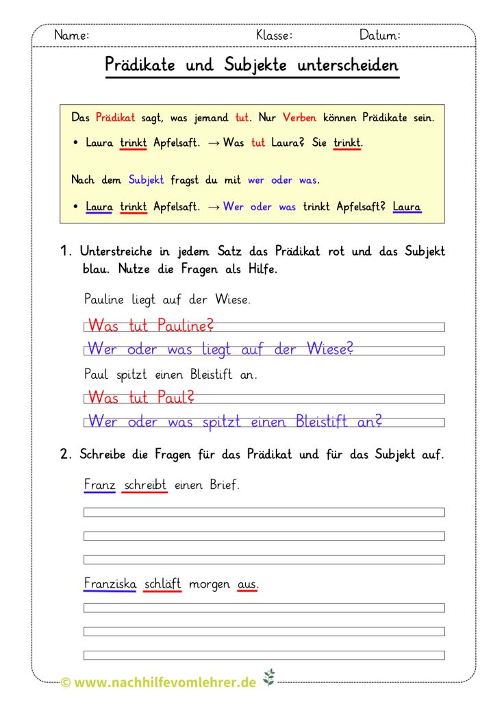 Pin auf Deutsch Klasse 3/4