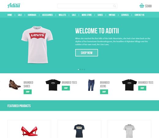 online store template
