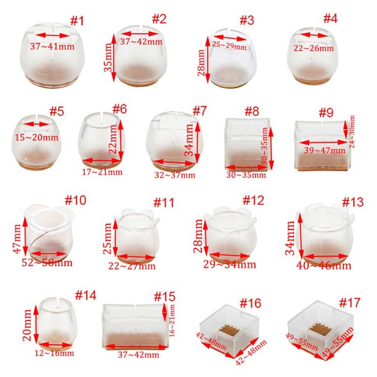 New 10pcs Silicone Rectangle Square Round Chair Leg Caps Feet Pads Furniture Table Covers Wood Floor Protectors Legs Scratched Floors Round Chair, Rectangular Outdoor Chair Leg Caps
