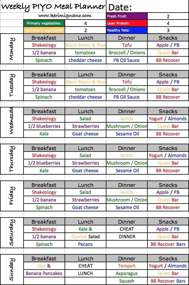 pin by courtney prise on beachbody meal plans pinterest meal full meal plan