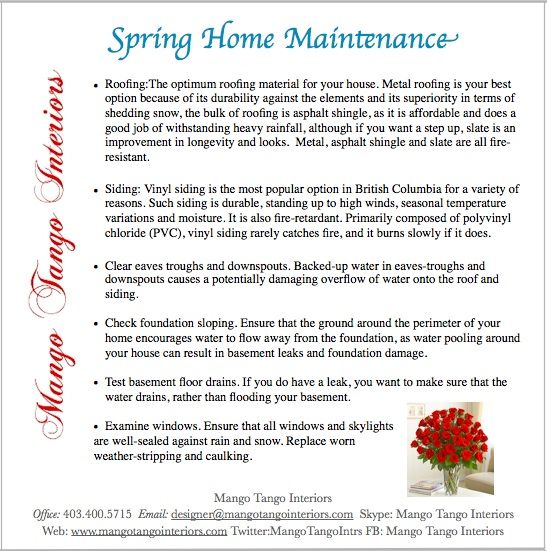 seasonal home maintenance
