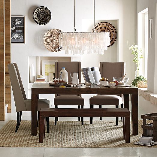 Pin On For The Home Pin On For The Home, West Elm Capiz Chandelier Dining Room