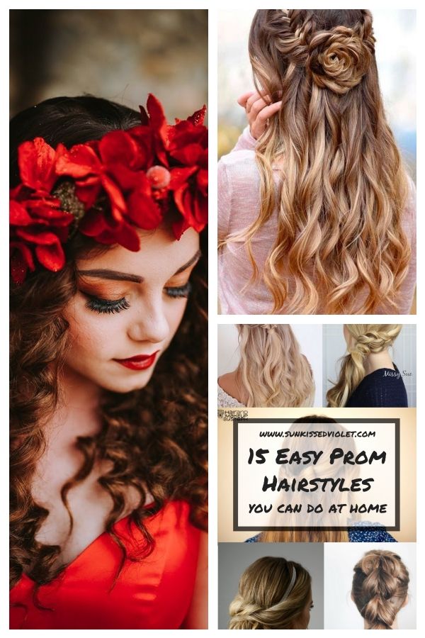 Red Sherri Hill Ballgown With Red Flower Crown On Curly