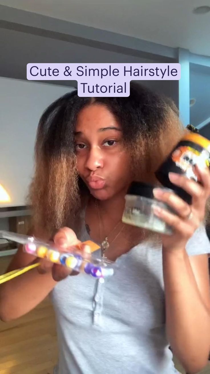 Simple Natural Hair Tutorial | Cute Hairstyles for Natural Hair | Hair