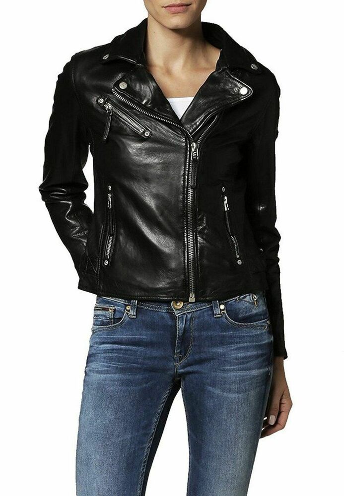 New Fashion Style Womens Leather Jackets Motorcycle Bomber Biker Black Real Leather Jacket Women New Fashion Style Womens Leather Jackets Motorcycle Bomber Biker Black Real Leather Jacket Women