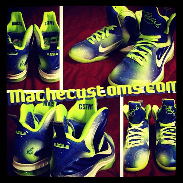 Nike LeBron 9 \u201cSprite Nights\u201d Custom by Mache
