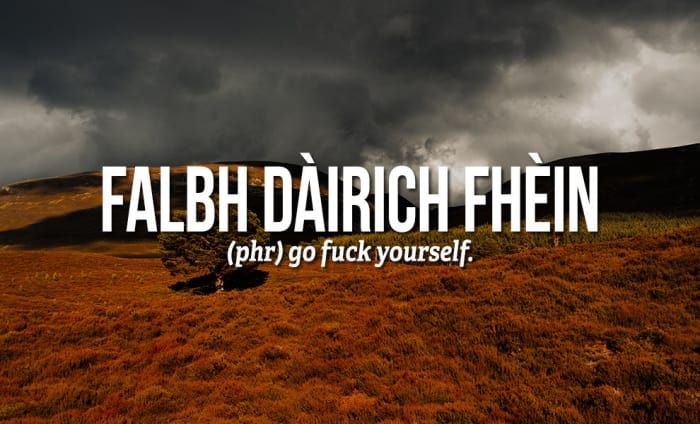 Pin On Swear Words In Gaelic