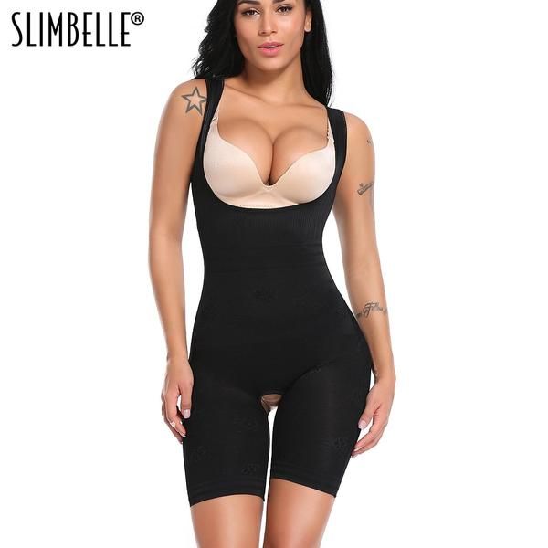 Women Waist Trainer Body Shaper Slimming Tummy Control Shaperwear Bodysuits DE