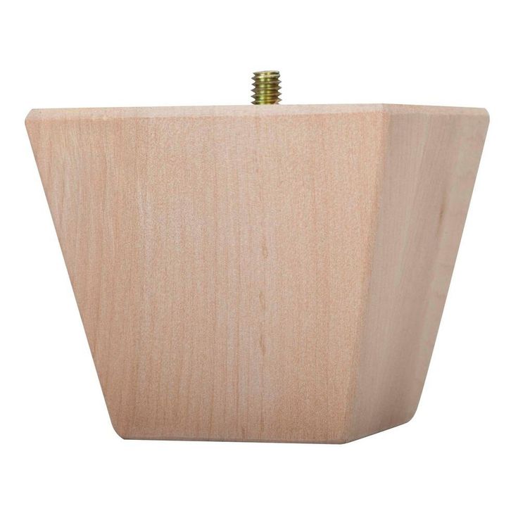 Waddell 3 1 2 In X Contemporary Bun Foot 2744 The Home Depot Wooden Sofa Hanger Bolts Wooden Sofa, Bun Feet For Furniture Home Depot