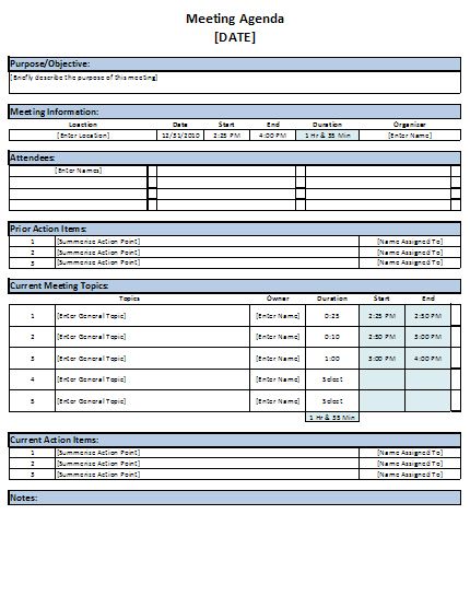 meeting agenda template lists templates meeting agenda template