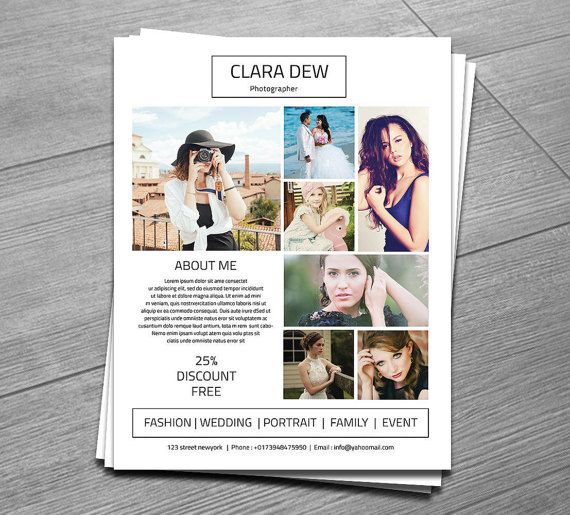 photography flyer Postcards By Ashley Forrette Clever Marketing