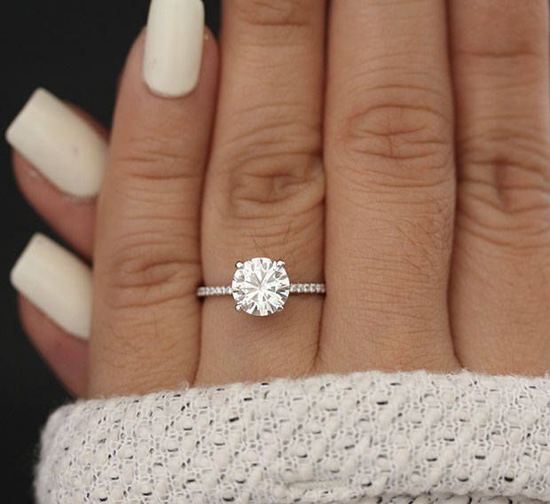 1.50 Ct MOISSANITE FOREVER CLASSIC ROUND WITH CERTIFICATE CHARLES & COLVARD 1.50 Ct MOISSANITE FOREVER CLASSIC ROUND WITH CERTIFICATE CHARLES & COLVARD