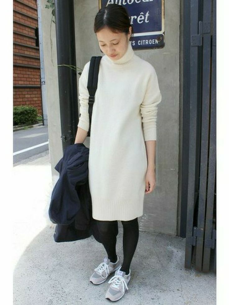 Sally Slobe Iena本社 Iena Slobeのワンピースを使ったコーディネート Wear マタニティファッション 秋冬 ファッション ニットワンピース Sally Slobe Iena本社 Iena Slobeのワンピースを使ったコーディネート Wear マタニティファッション 秋冬 ファッション ニットワンピース