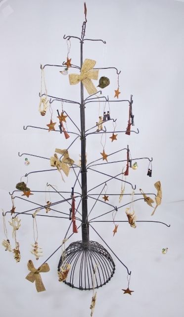 Metal Tree Ornament Display Stand W/ 40+ Ornaments Rustic Cabin Metal Tree Ornament Display Stand W/ 40+ Ornaments Rustic Cabin Hunting Decor in Ornament Hooks & Hangers | eBay | Vintage Christmas | Pinterest | Ornaments ... - Metal Tree Ornament Display Stand W/ 40+ Ornaments Rustic Cabin
