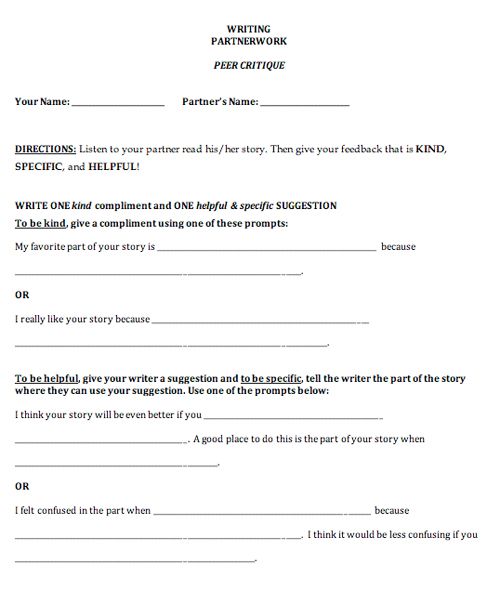 9 best Peer critique images on Pinterest School, Classroom ideas - peer evaluation form 9 best Peer critique images on Pinterest School, Classroom ideas - peer evaluation form