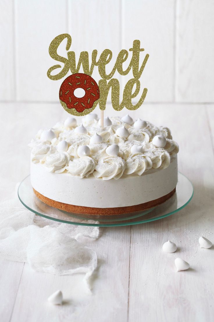 One Cake Topper First Birthday Cake Topper Doğum günü