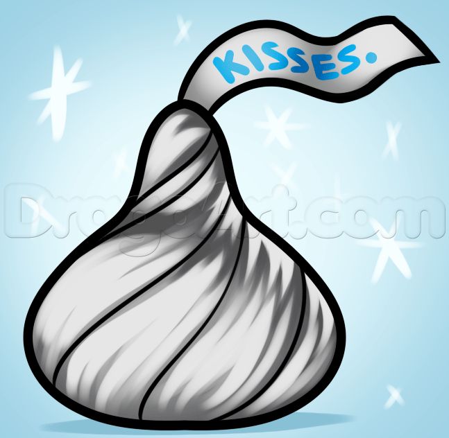 how to draw a hersheys kisses Kiss painting, Hershey kisses, Kisses