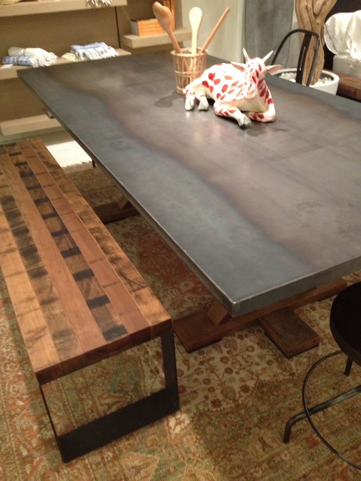 Rustic Style Metal Dining Table From Environment Furniture 4590 LOVE The Concept Rustic Style Metal Dining Table From Environment Furniture 4590 LOVE The Concept