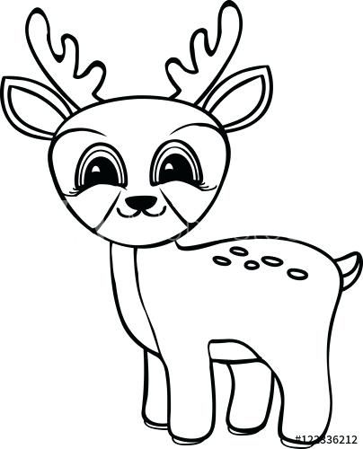 cute deer head clipart black and white Google Search Deer coloring