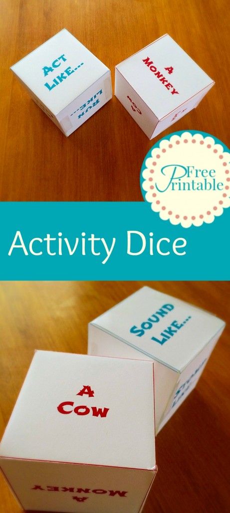activity dice free printable great for preschoolers and toddlers - Printing Activities For Preschoolers activity dice free printable great for preschoolers and toddlers - Printing Activities For Preschoolers