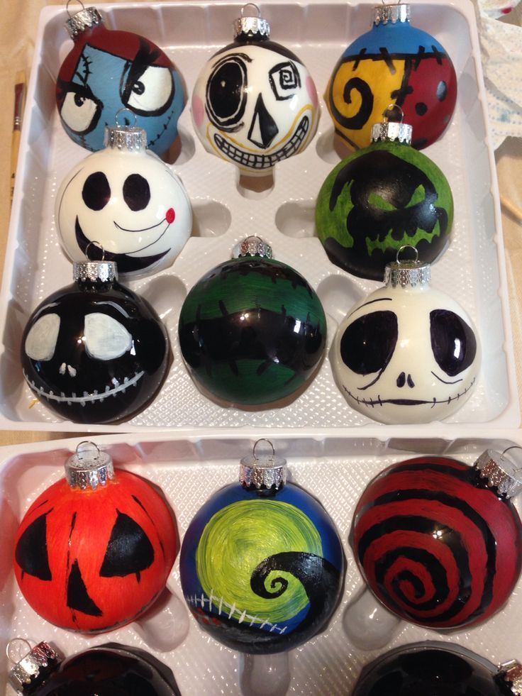 Diy Do It Yourself Christmas Decorations Tim Burton Bulbs Nightmare Diy do it yourself Christmas decorations Tim Burton bulbs nightmare before Christmas acrylic paint #disney #christmas #decor - Diy Do It Yourself Christmas Decorations Tim Burton Bulbs Nightmare