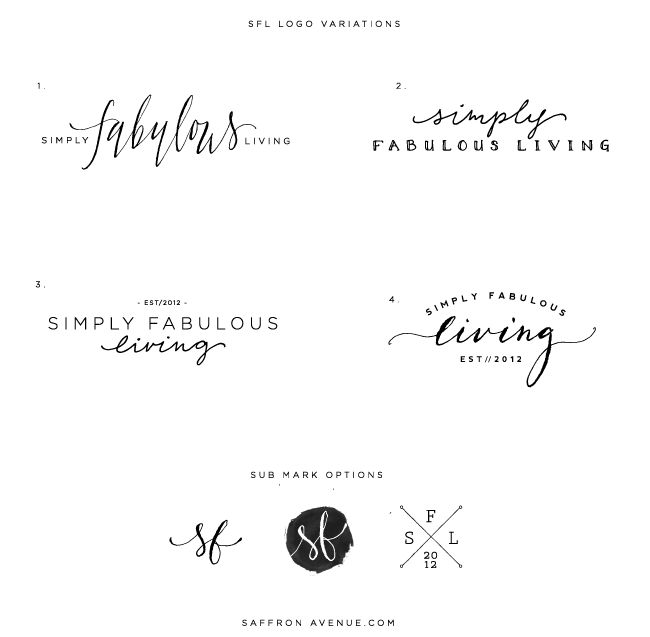 Logo and Blog Design :: Simply Fabulous Living - Saffron Avenue ...