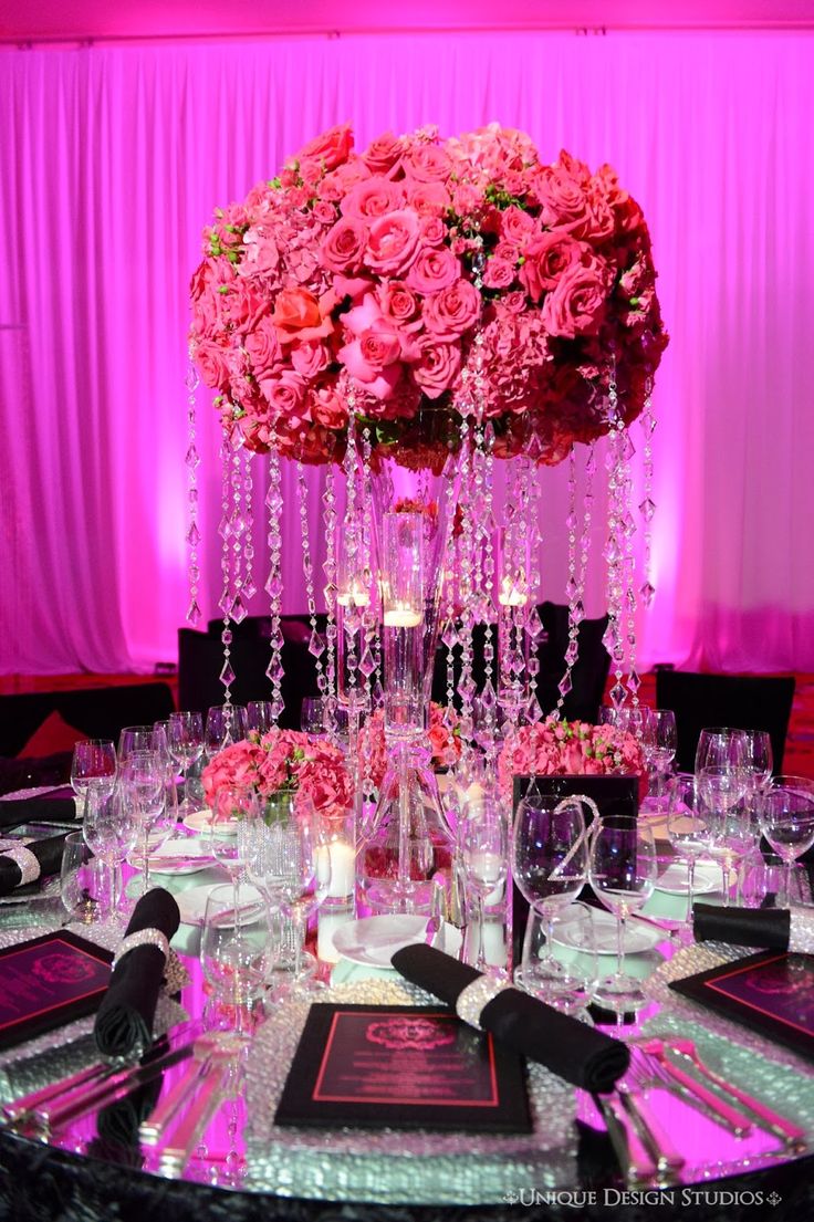 462 Best Fuschia Wedding Ideas Images On Pinterest Tiffany Cook Events Las Vegas Wedding Reception Designed By Platinum Weddings Designer