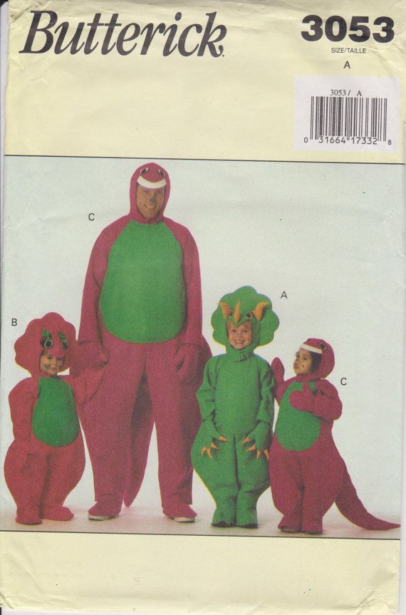 The Big Purple Dinosaur Barney Costume Sewing Pattern Etsy Costume