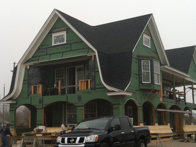 House being built using riverhead building supply materials built by rossetto builders House being built using riverhead building supply materials built by rossetto builders