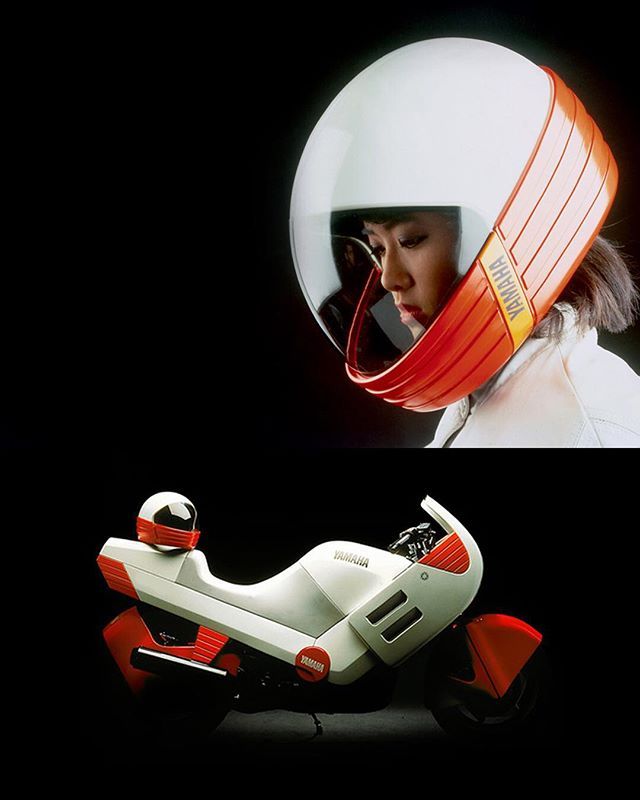 Bike and Helmet Concept by Hartmut Esslinger 🏻 … Yamaha FZ750, 1985